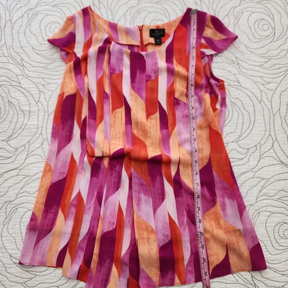 [PS] Colourful Short Sleeve Worthington Petite Blouse - Picture 6 of 11